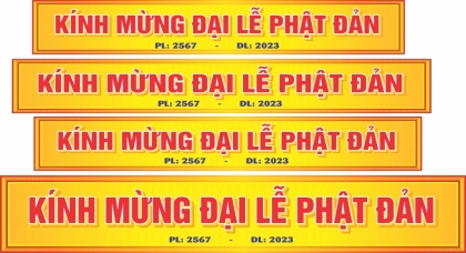 Băng rôn,banne Phật đản 2023